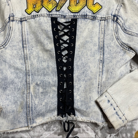 AC⚡️DC  DENIM JACKET US • SMALL - Picture 3 of 9
